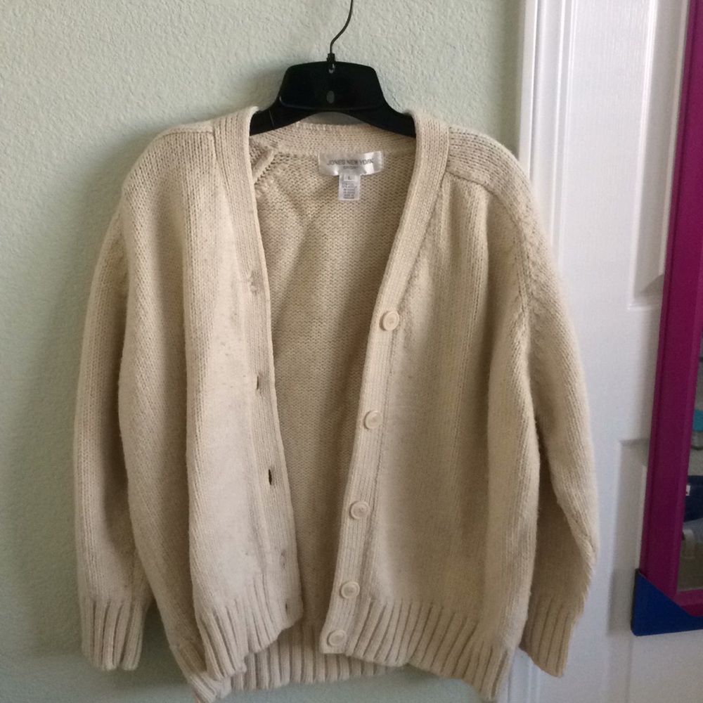 Jones NY Creme Cardigan